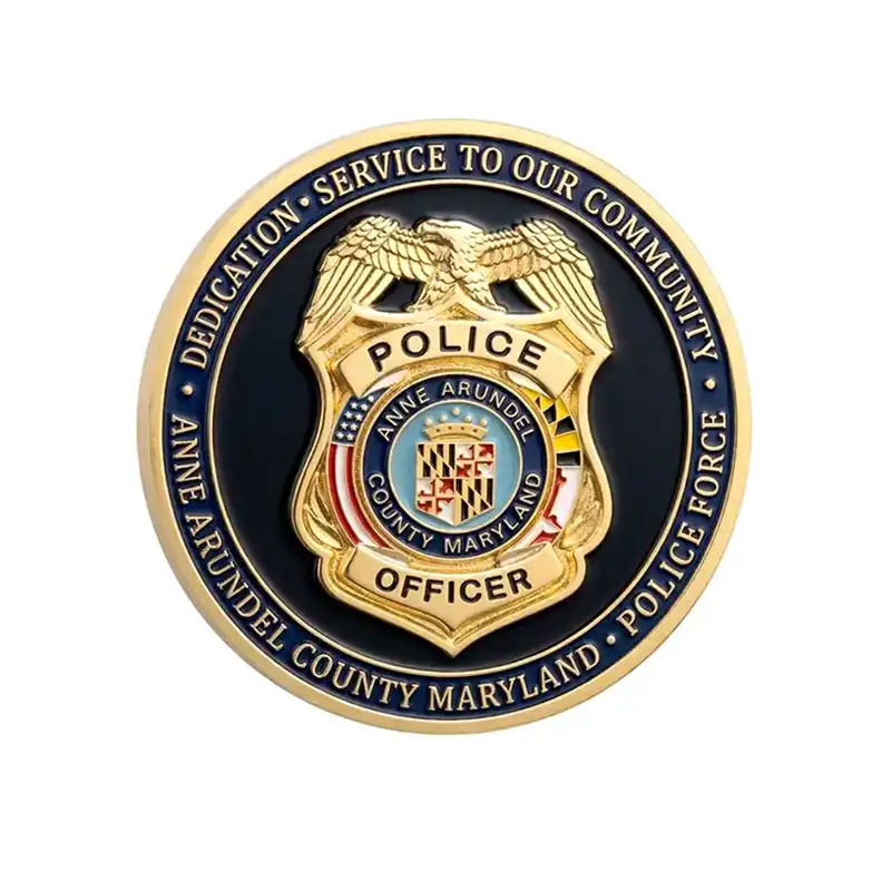 Custom police coin