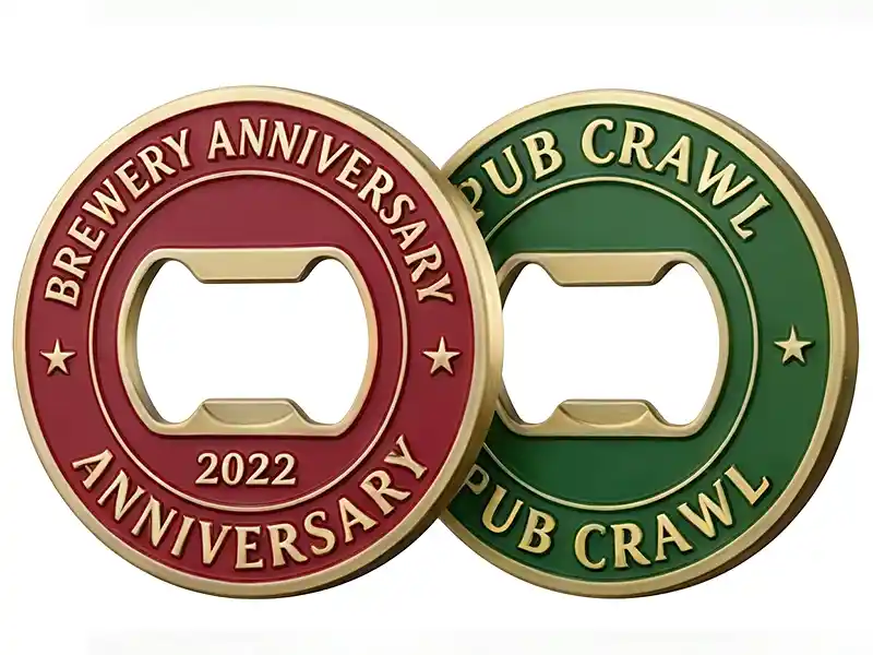 Custom bottle opener coin